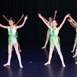 Balletdans groene pakjes 